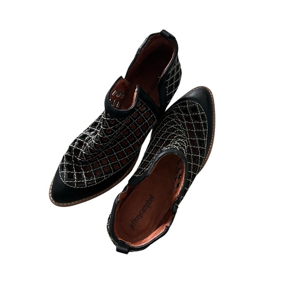 Jeffrey Campbell Black Taggart Boho Booties NWOB Size 7 - Picture 11 of 11